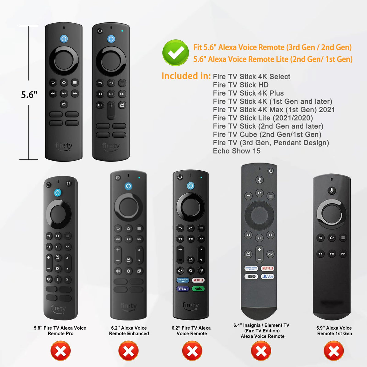 Silicone Case for Alexa Voice Remote H4704