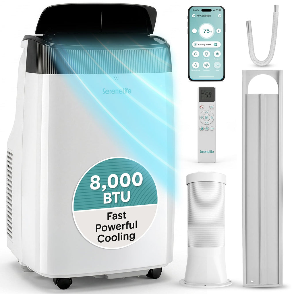 Portable Air Conditioner 8000 BTU 3-in-1 with Window Kit and Remote U989