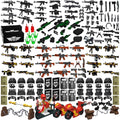 Military Weapon Set with Helmet Body Armor Cloak and Motorcycles M27981