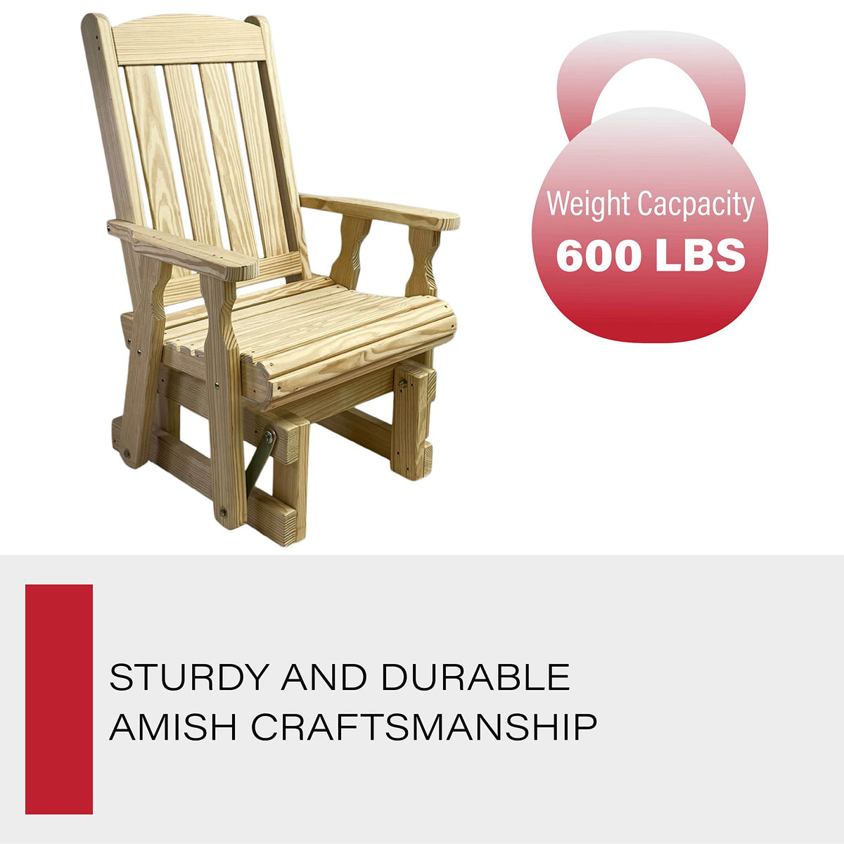 Heavy Duty 600 Lb High Back Glider Chair N55787