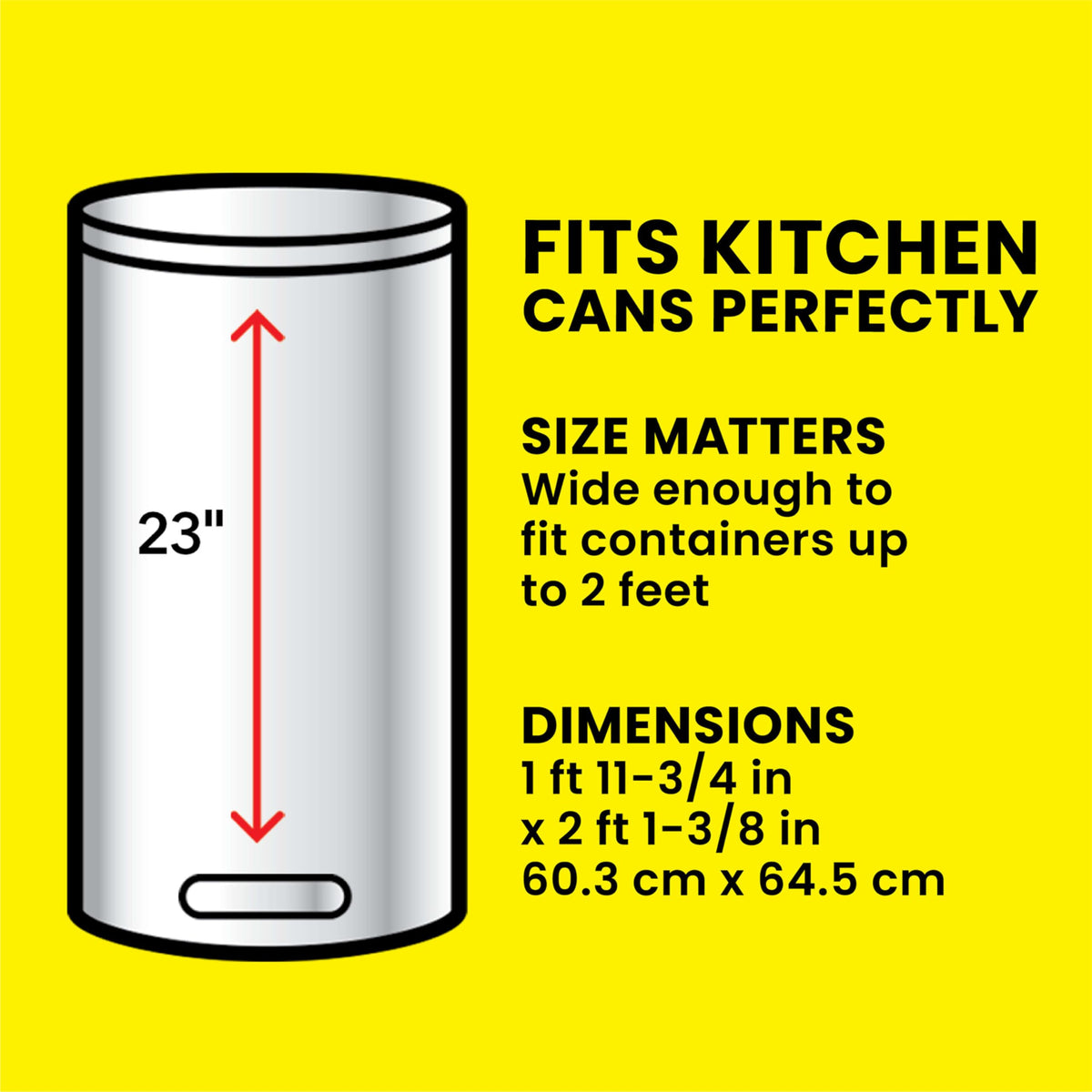 13 Gal Tall Trash Bags, 110 Ct P6346