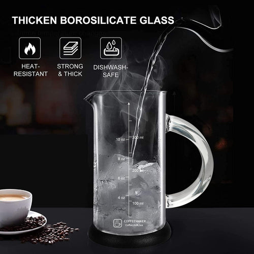 12 Ounce Stainless Steel French Press Coffee Maker Q95170