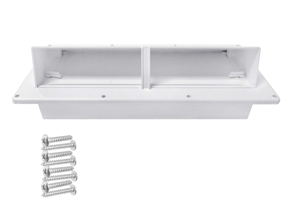 White RV Exhaust Vent Cover J4364