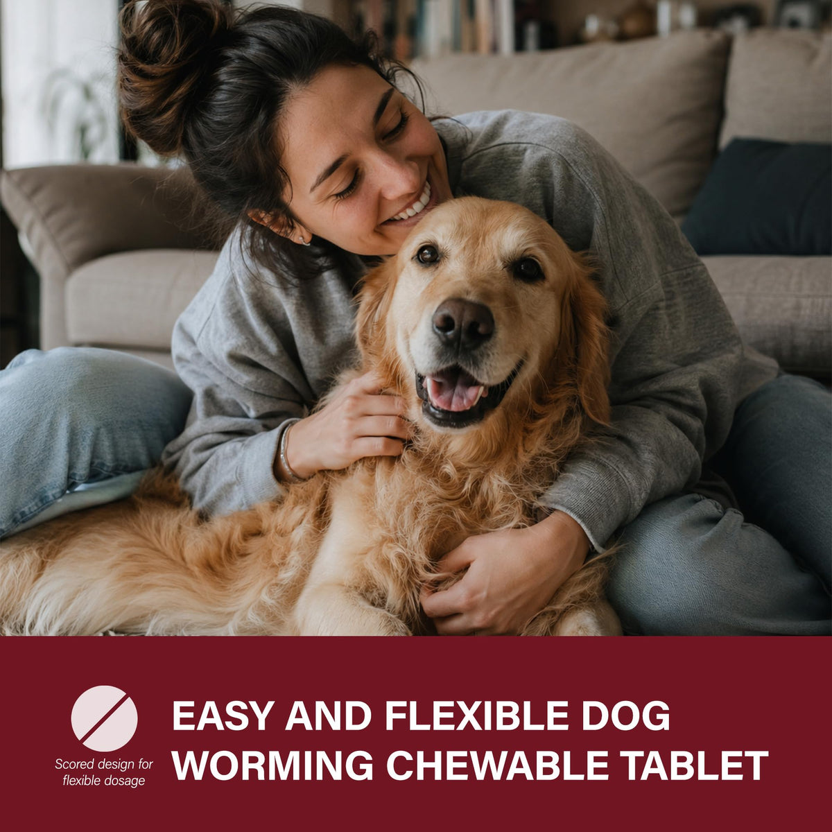 Dog Dewormer 30 Tablets Beef Flavor Y993