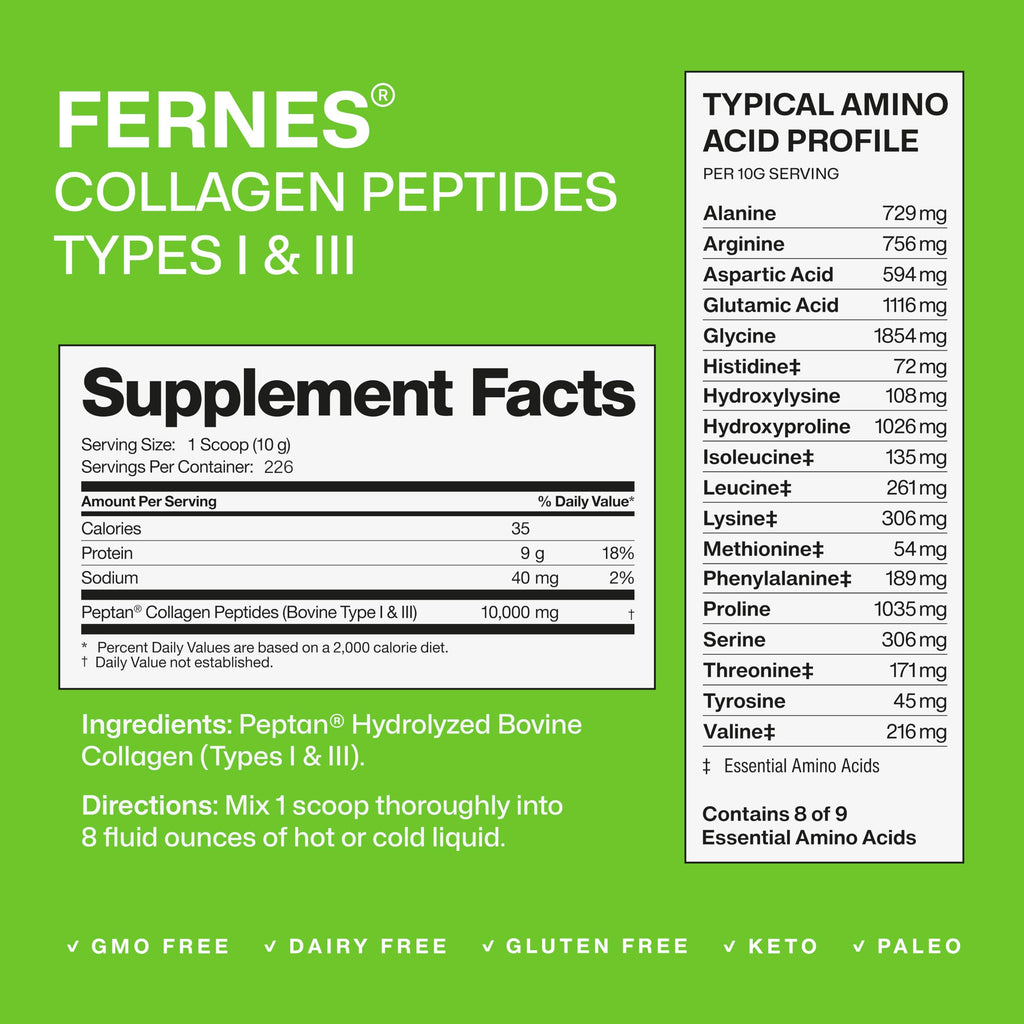Hydrolyzed Collagen Peptides Protein Powder 5 LB D4917
