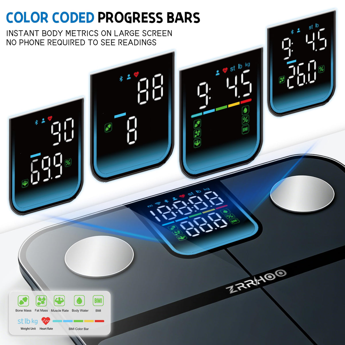 25 Body Composition Bluetooth Digital Weight Scale B42692