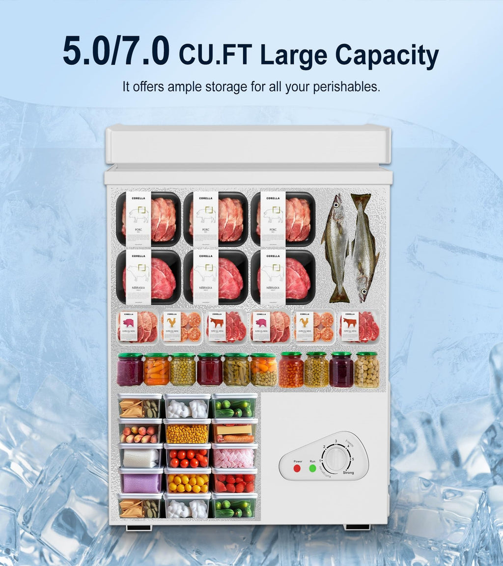 5.0 Cubic Feet White Chest Freezer L881691