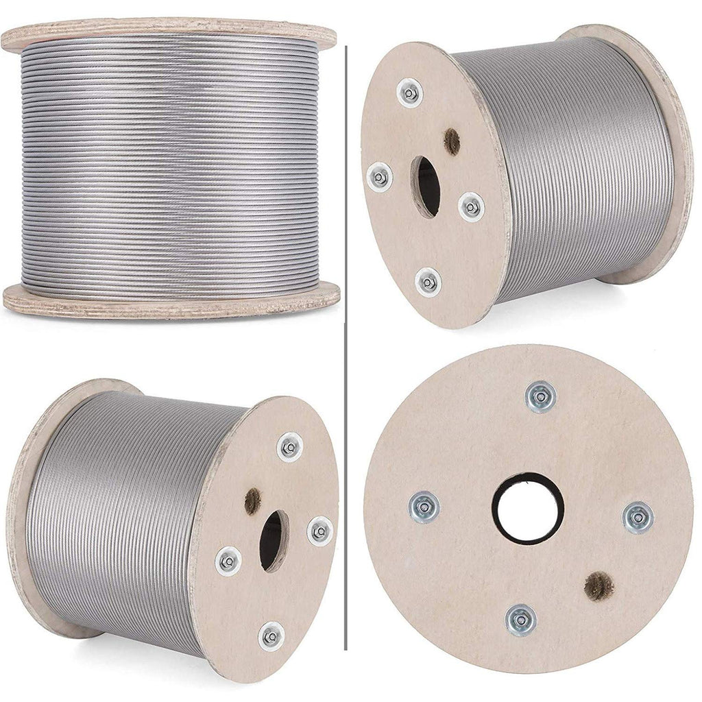 1/8" T316 Stainless Steel Cable 1x19 Wire Rope T29390