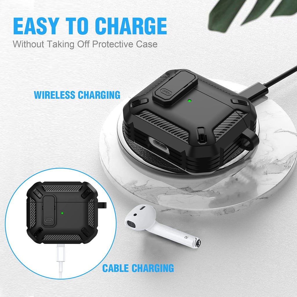 Black Magnetic AirPods 3 Case V902