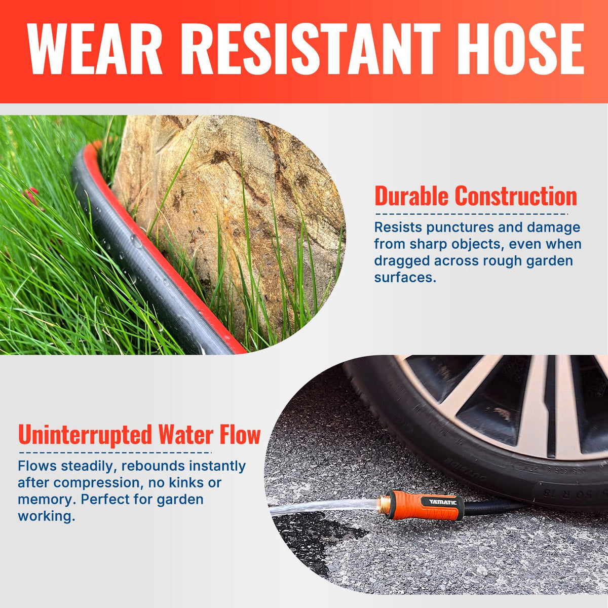 100FT Garden Hose with 10 Function Nozzle V944771