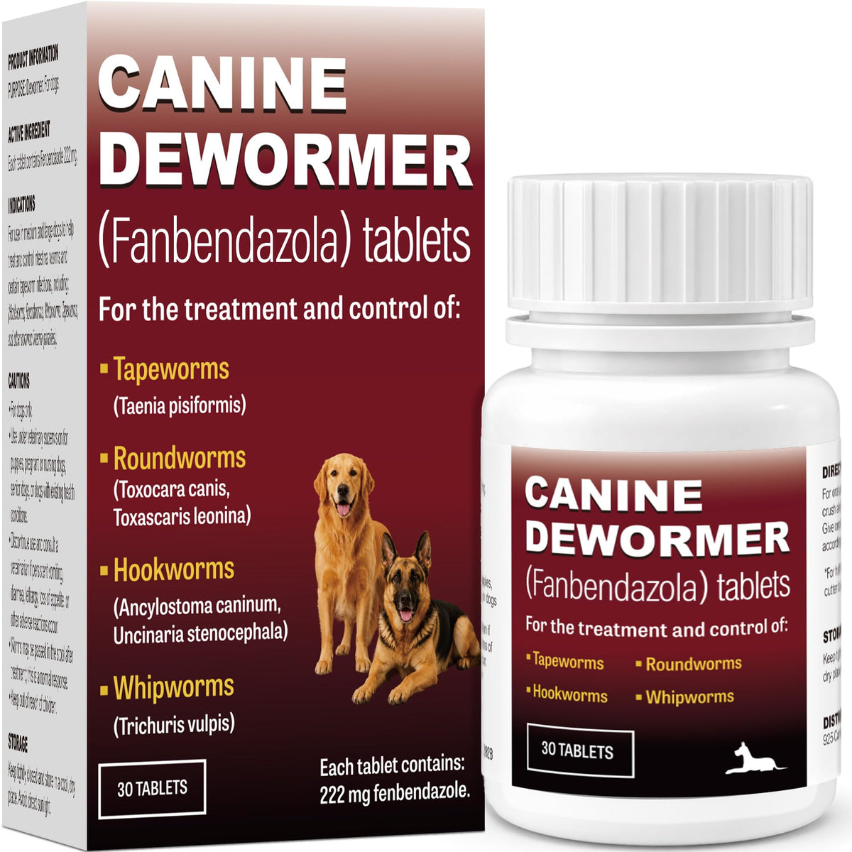Dog Dewormer 30 Tablets Beef Flavor Y993