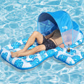 Inflatable Pool Float with UPF 50+ Sunshade Canopy N2694