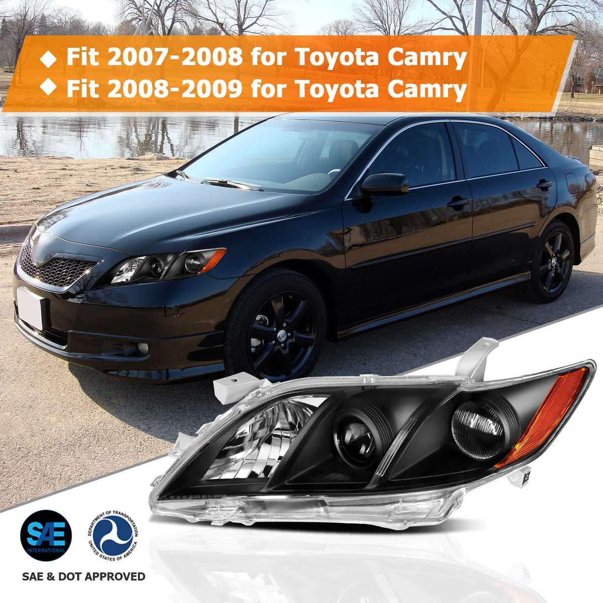 Headlights for Toyota Camry 2007-2009 X5551
