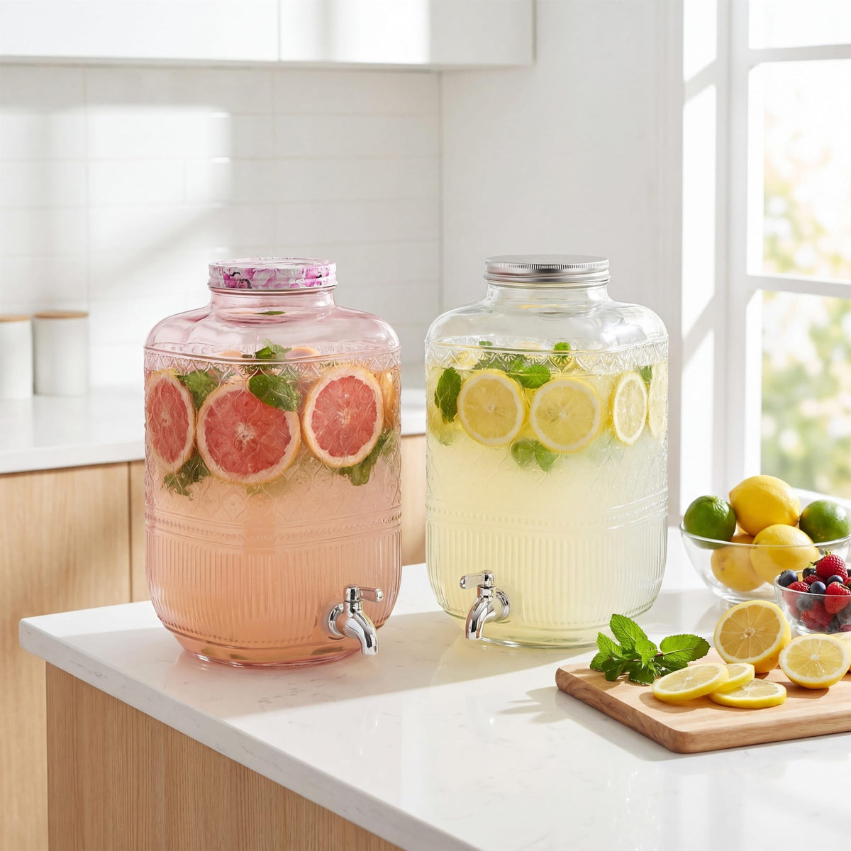 2 Gallon Glass Drink Dispenser H520825