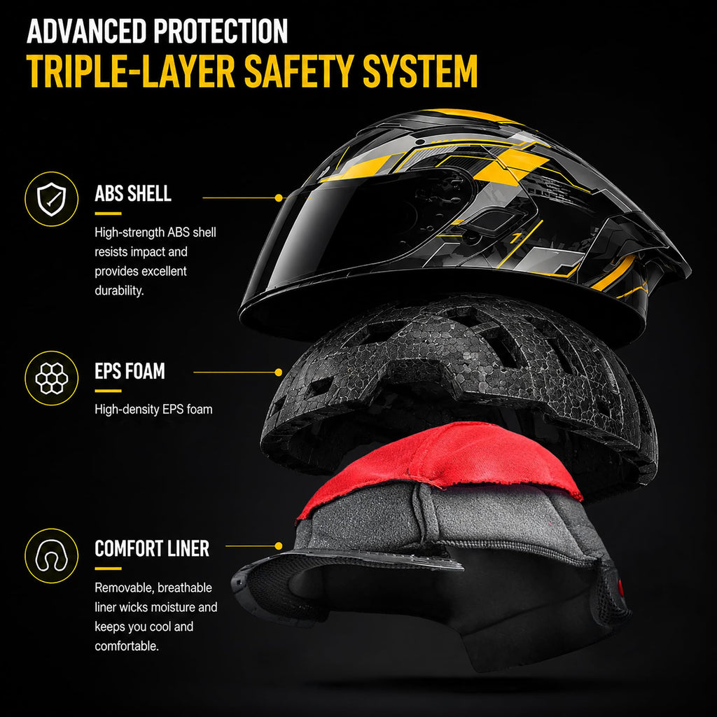 Bluetooth Modular Flip Up DOT Approved Full Face Motorcycle Helmet Z26910