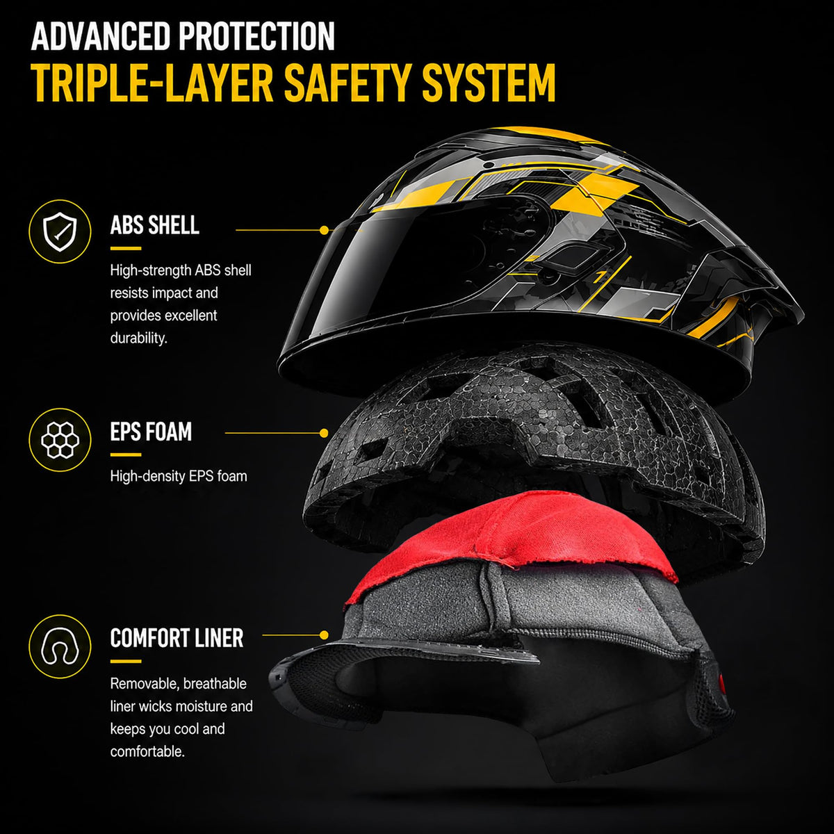 Bluetooth Modular Flip Up DOT Approved Full Face Motorcycle Helmet Z26910