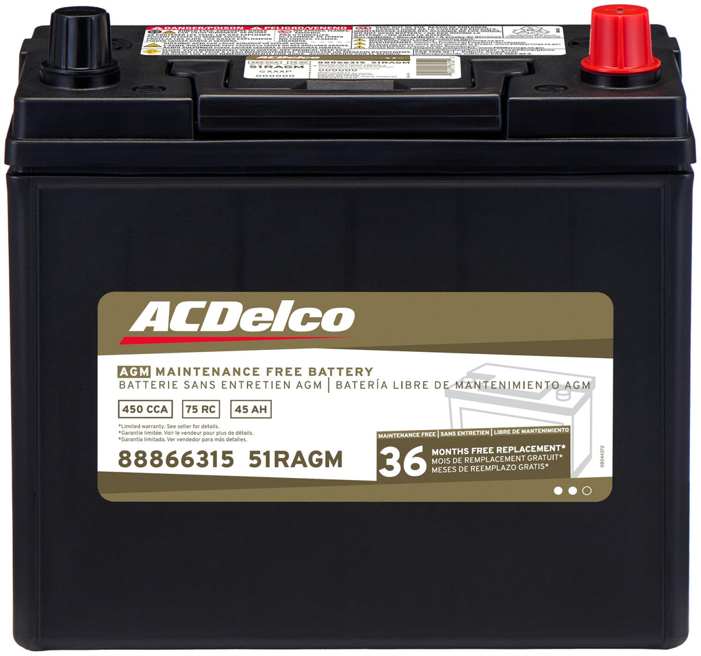 AGM BCI Group 51R Car Battery V86185