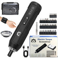 4V Electric Torque Screwdriver Set with 35 Magnetic Bits and Storage Box T87285