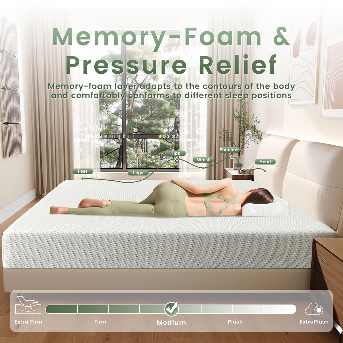 Twin 5 Inch Memory Foam Mattress Z960