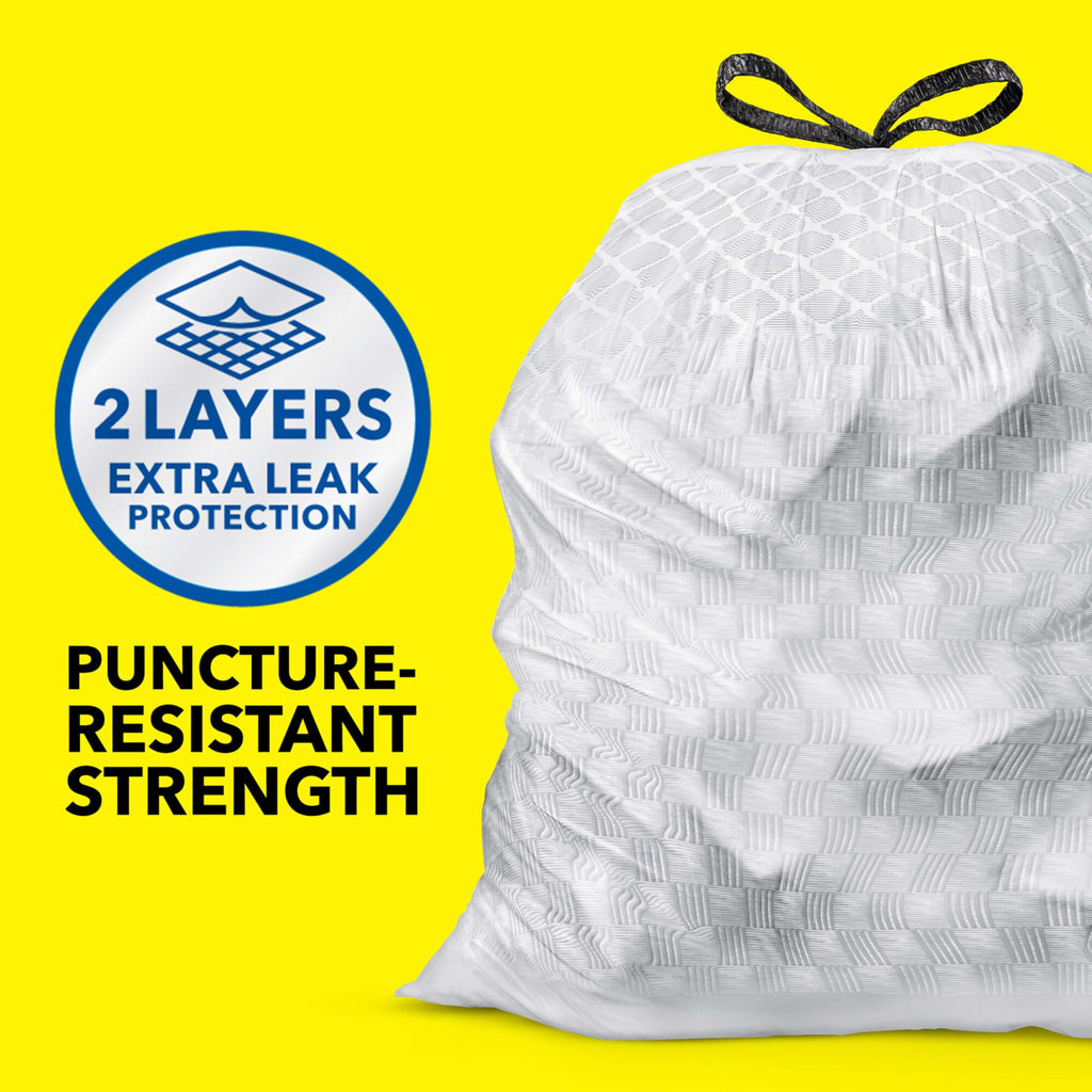13 Gal Tall Trash Bags, 110 Ct P6346