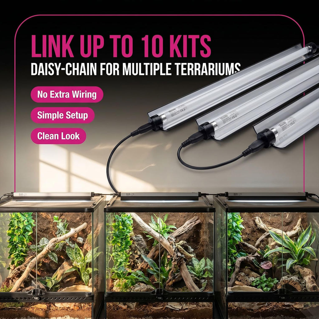 22.5" 24 Watts 6% UVB Reptile Light Fixture Kit L87582