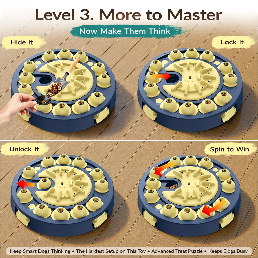 Large 3 Levels Dog Puzzle Toy E302