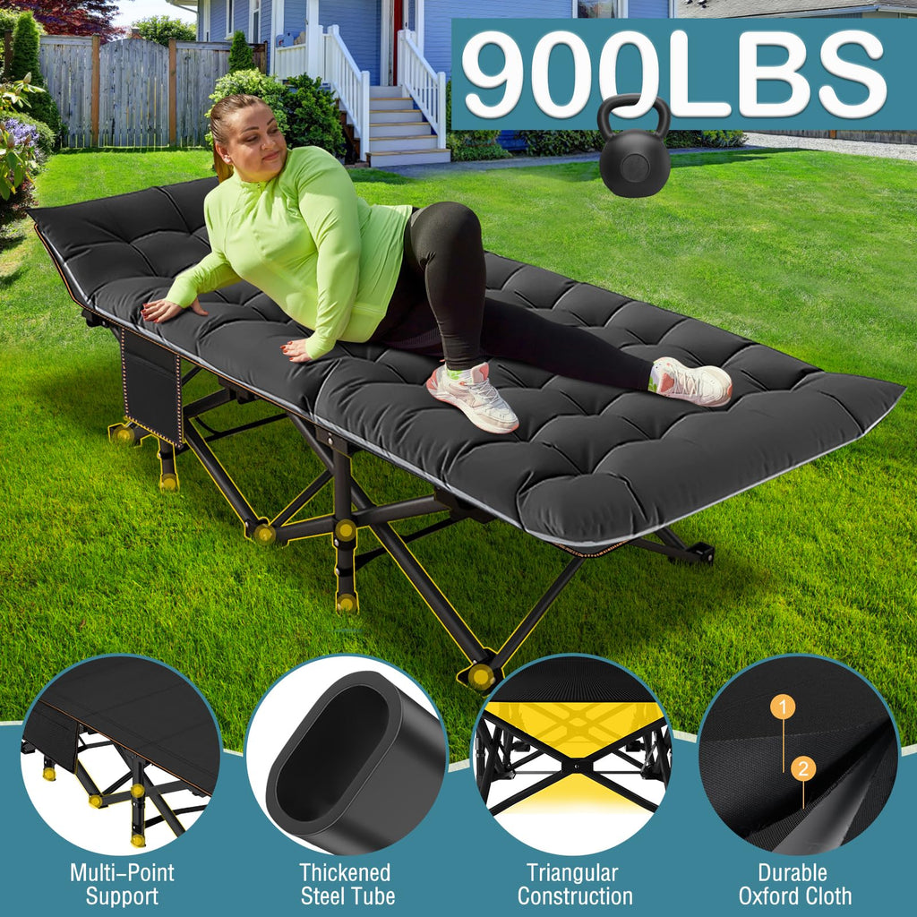 Oversized Folding Camping Cot with Carry Bag D931