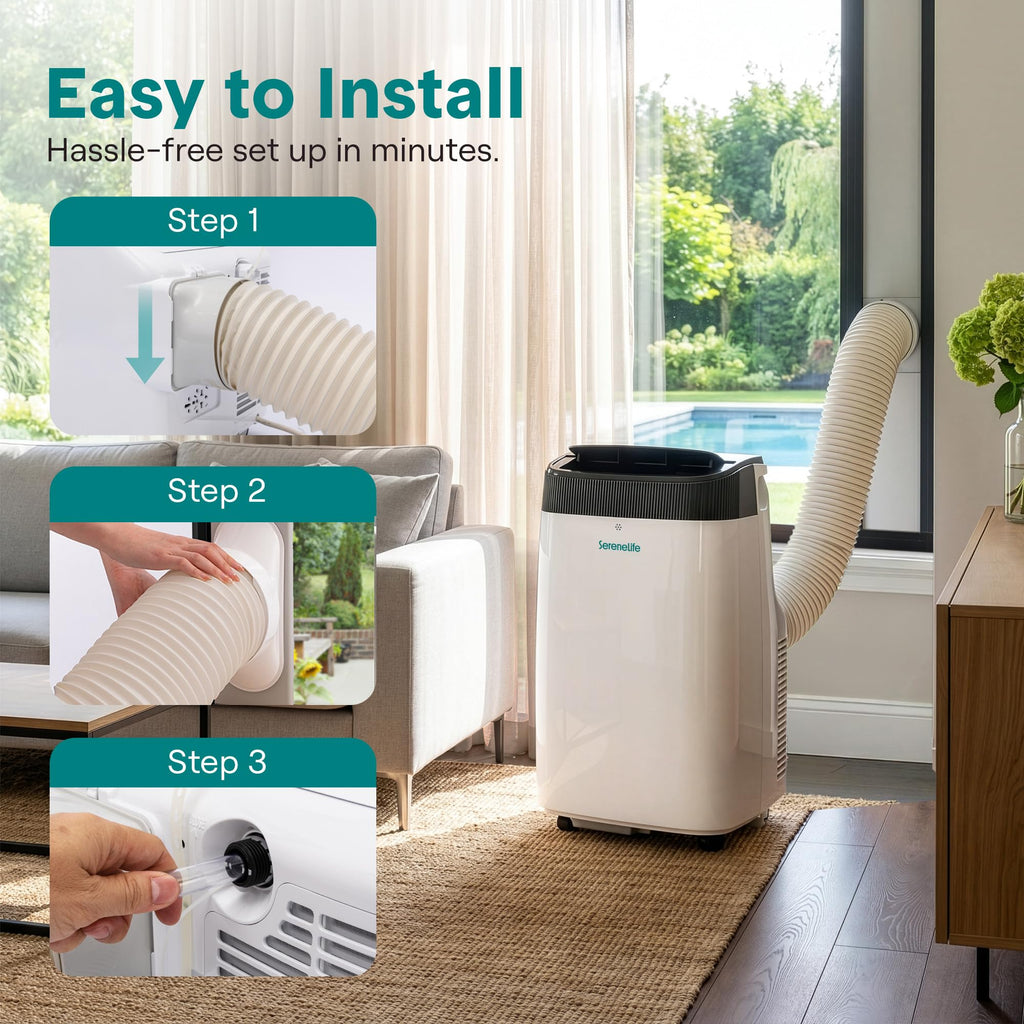 Portable Air Conditioner 8000 BTU 3-in-1 with Window Kit and Remote U989