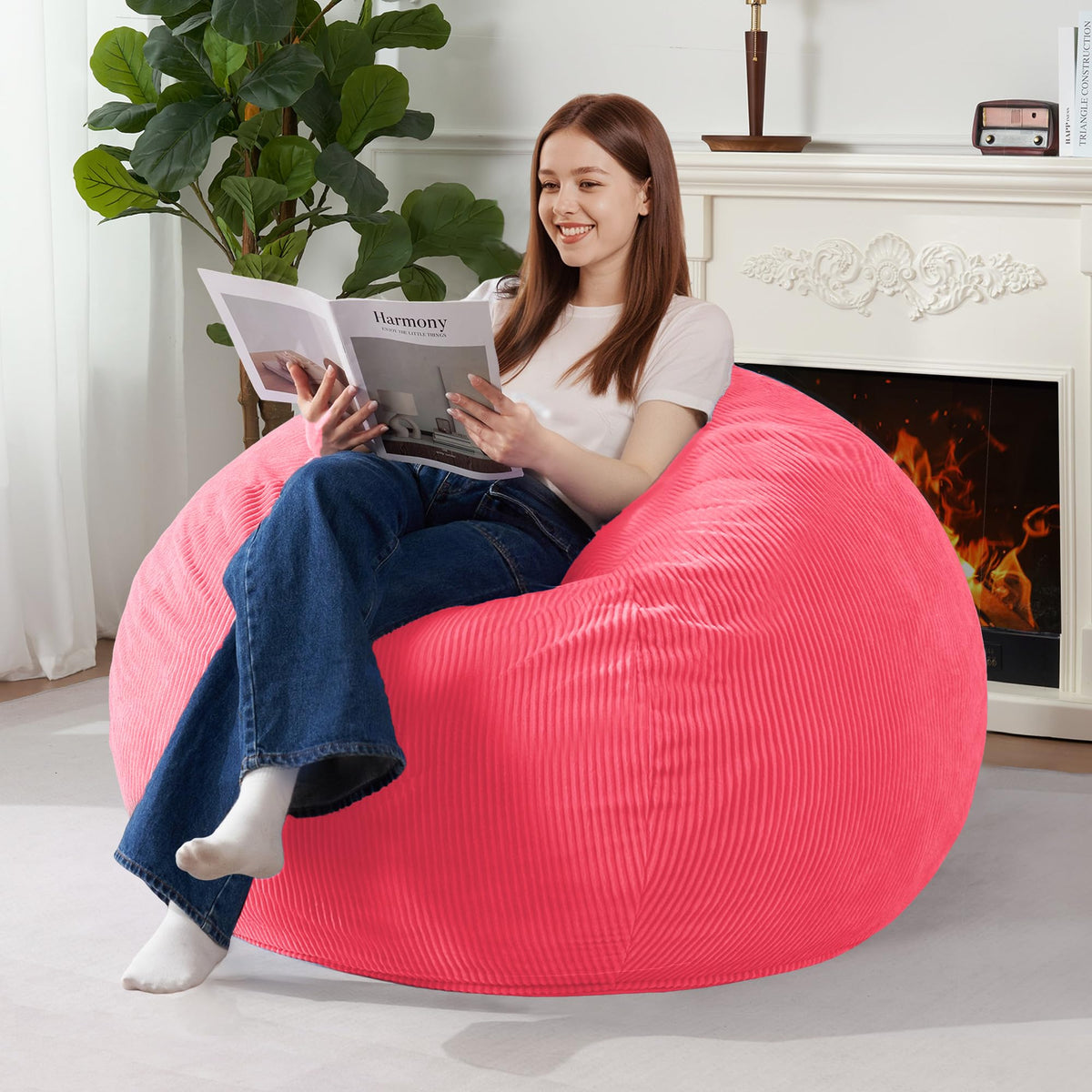 4FT Bean Bag Chair with Handle N98497