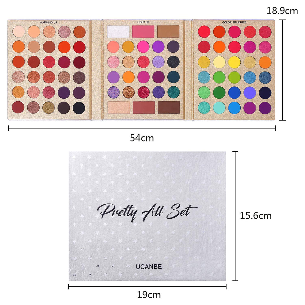 86 Colors Eyeshadow Palette with 15pcs Makeup Brushes Set E2234