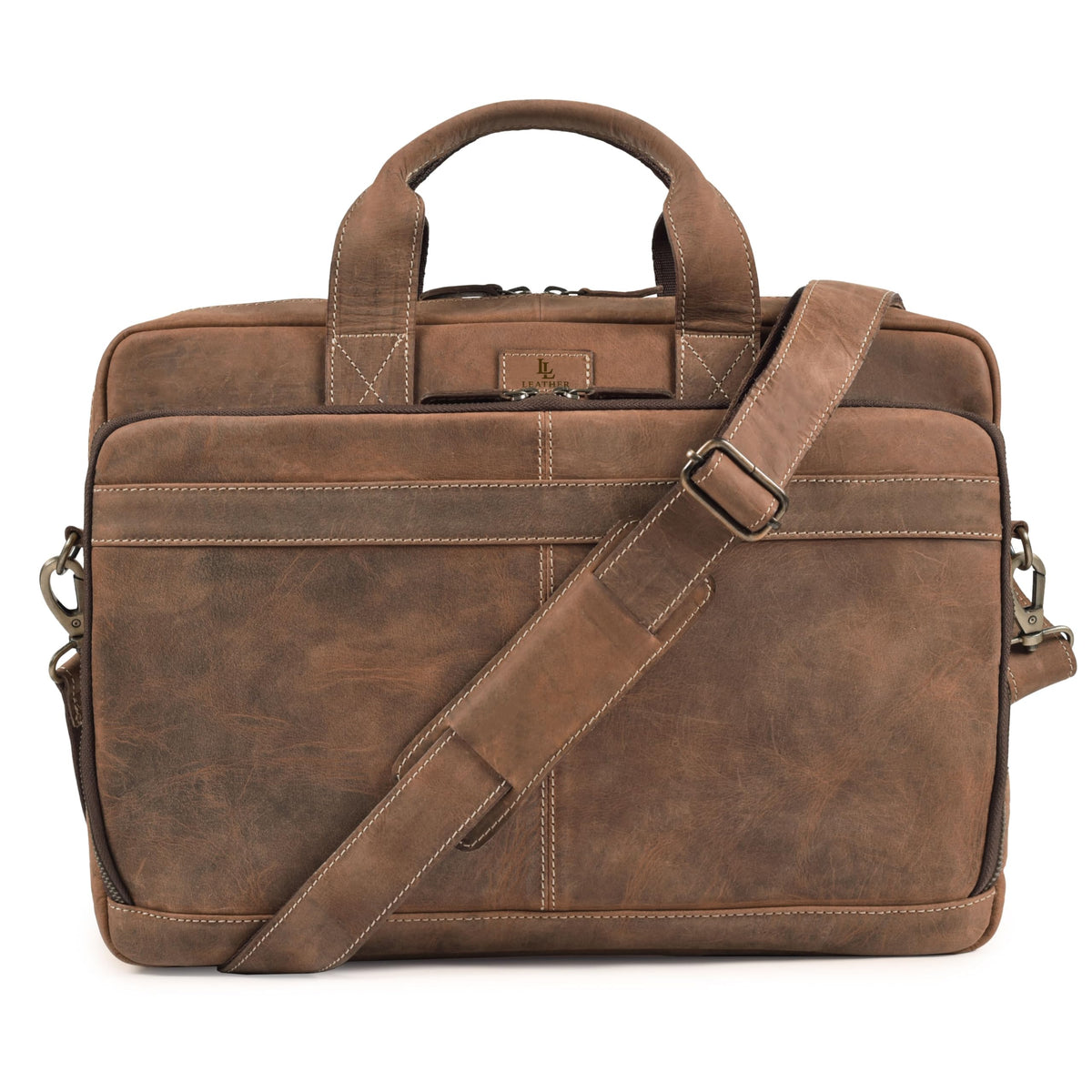 Full Grain Leather Messenger Bag L90082