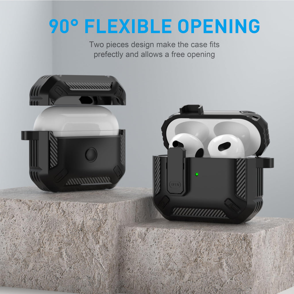 Black Magnetic AirPods 3 Case V902