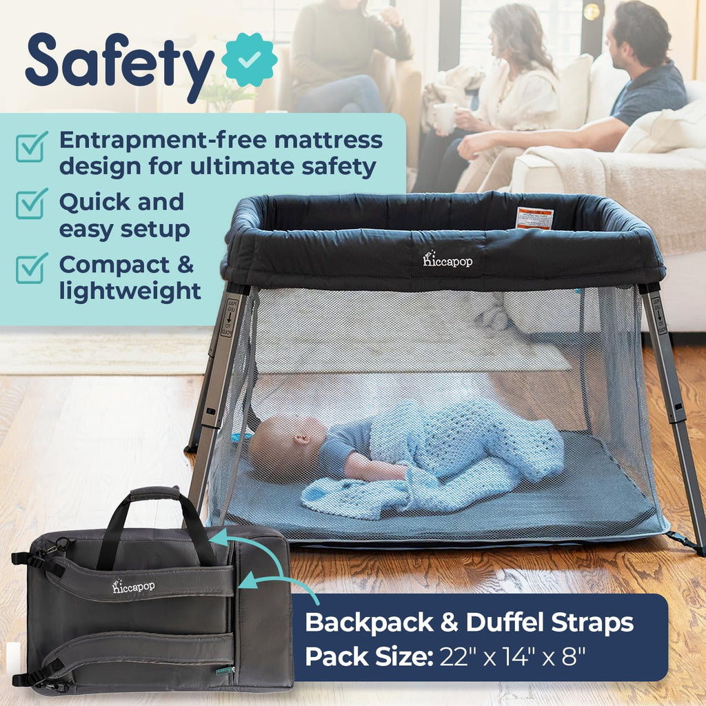 Portable Travel Crib with Carry Bag D122