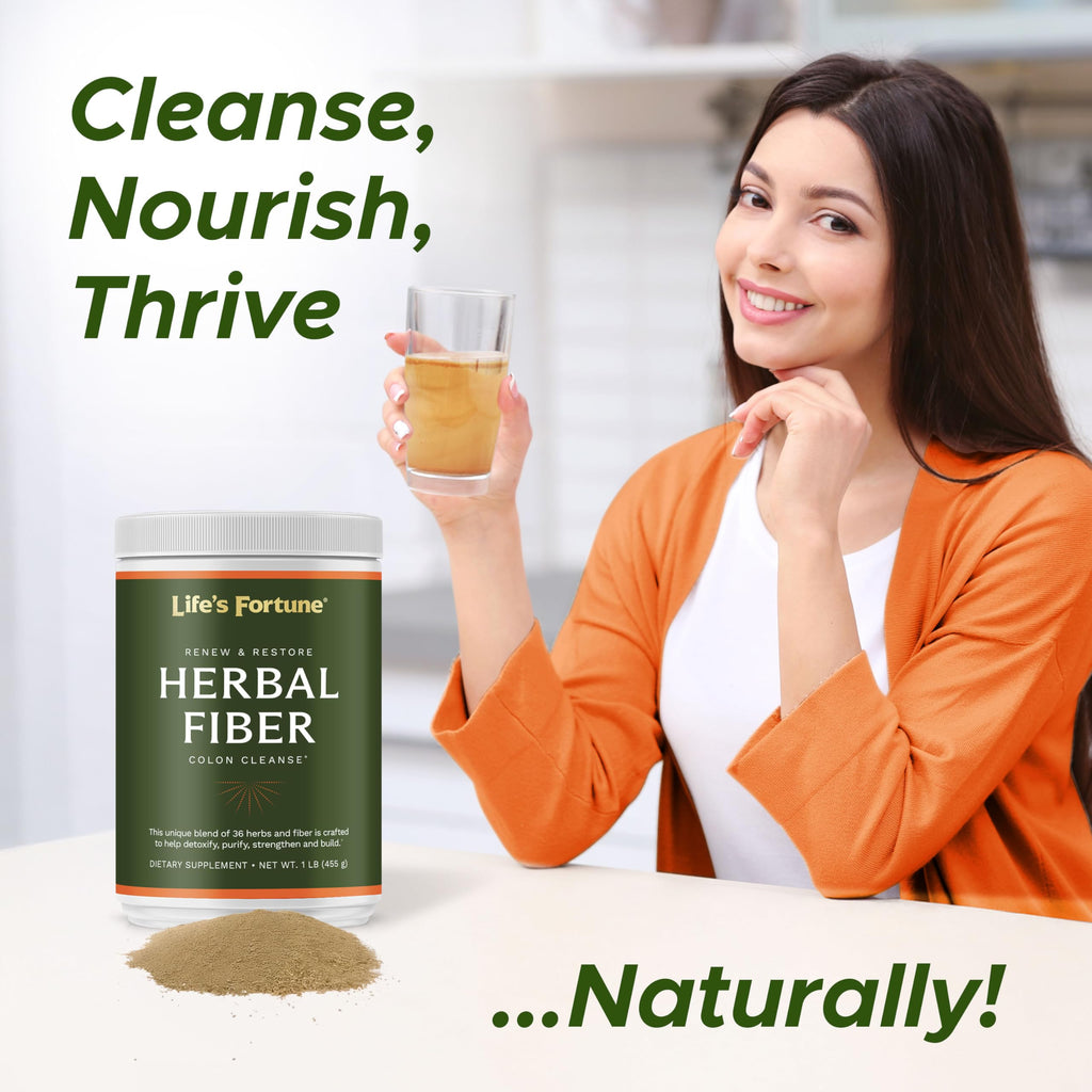 Herbal Fiber Colon Cleanse Powder with Psyllium Husk 1 lb L781253