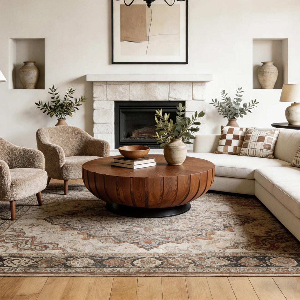 Mid-Century Round Coffee Table W260
