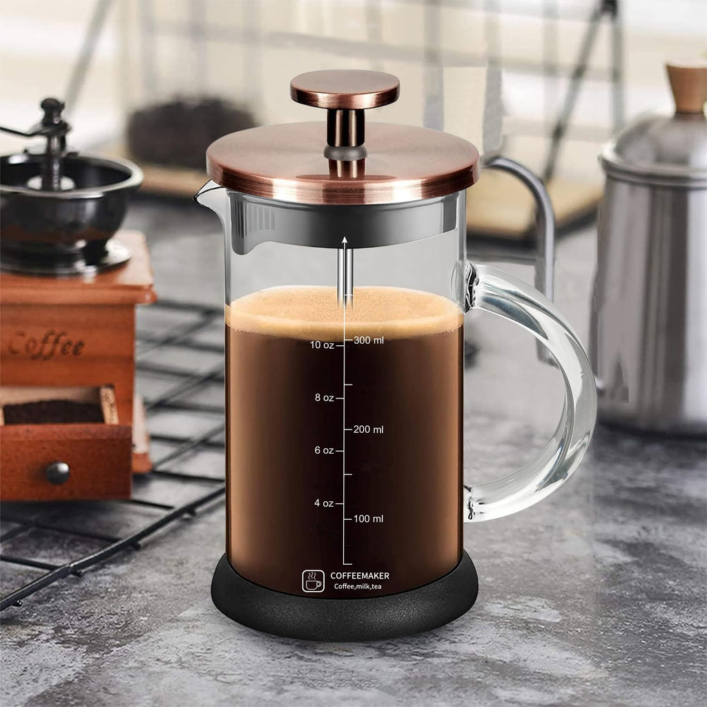12 Ounce Stainless Steel French Press Coffee Maker Q95170