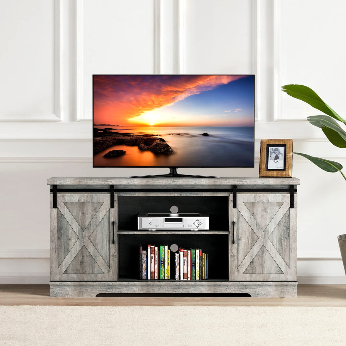 Farmhouse TV Stand for 65 Inch TV S8751