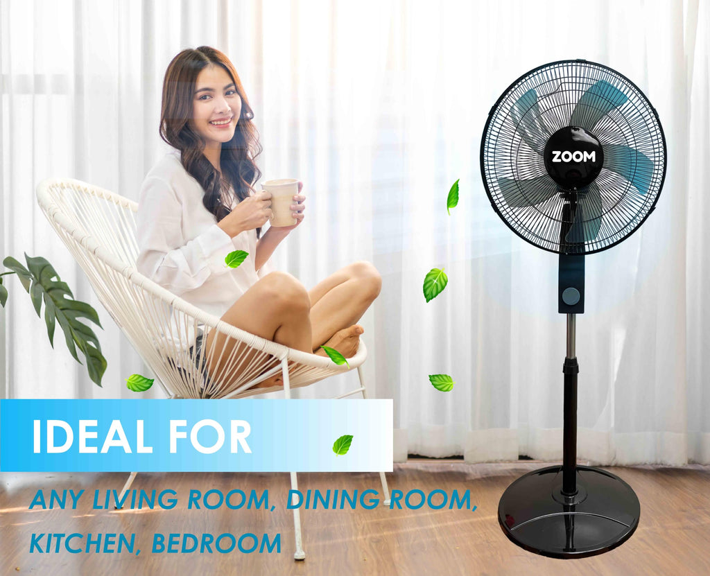 Black 2 Pack 16 inch Pedestal Stand Fan E88190