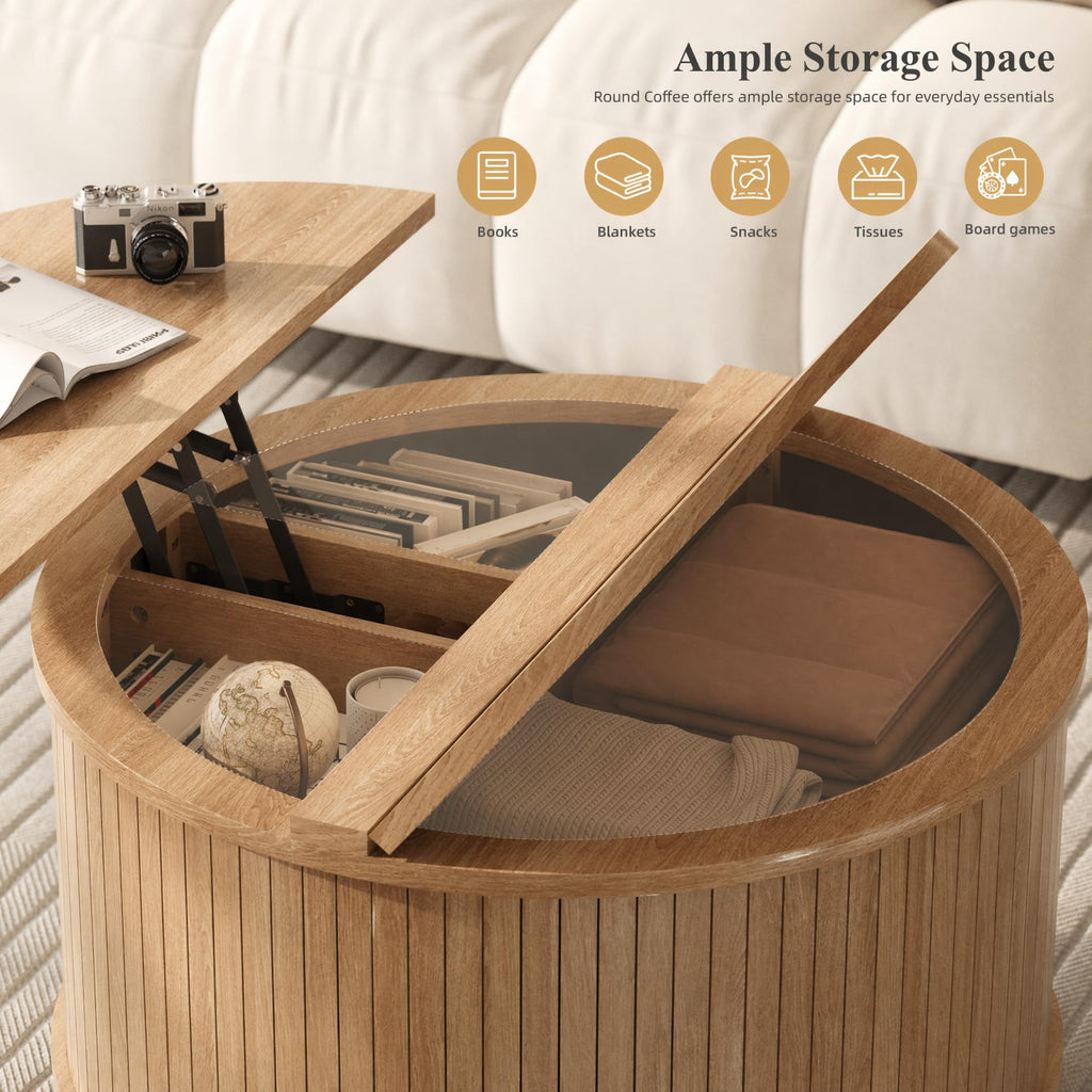Lift Top Coffee Table with Storage C83250