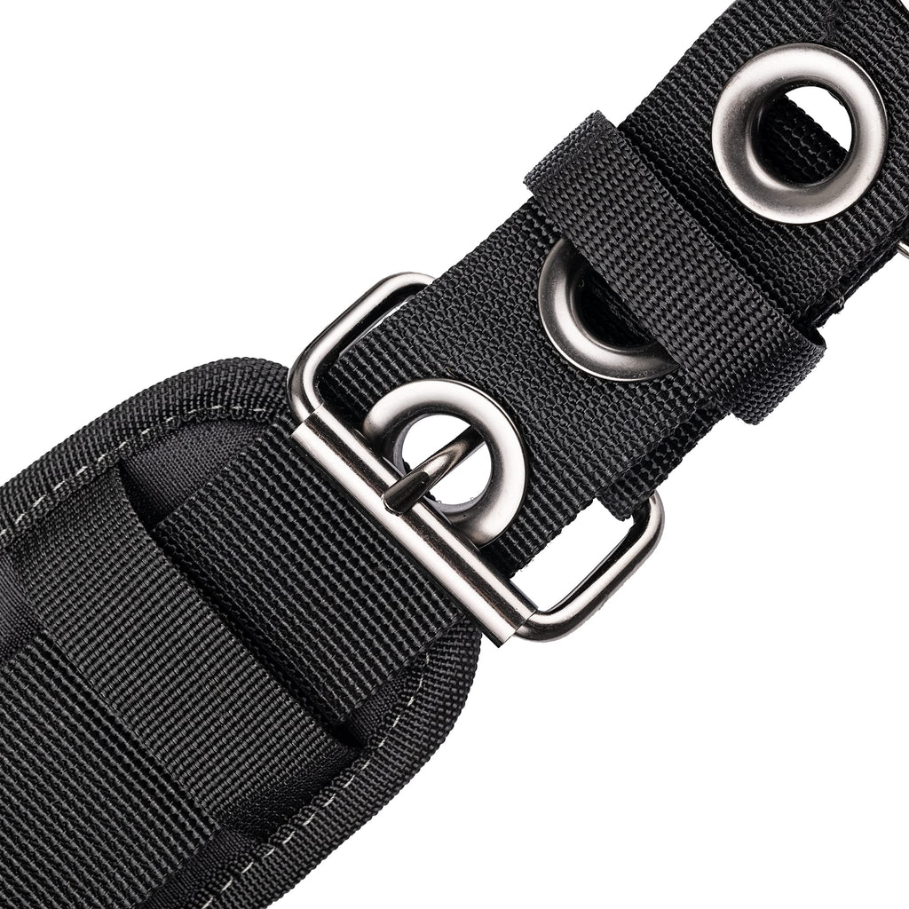 Black 1680 Denier Poly Carpenter’s Tool Belt with Suspenders D1234