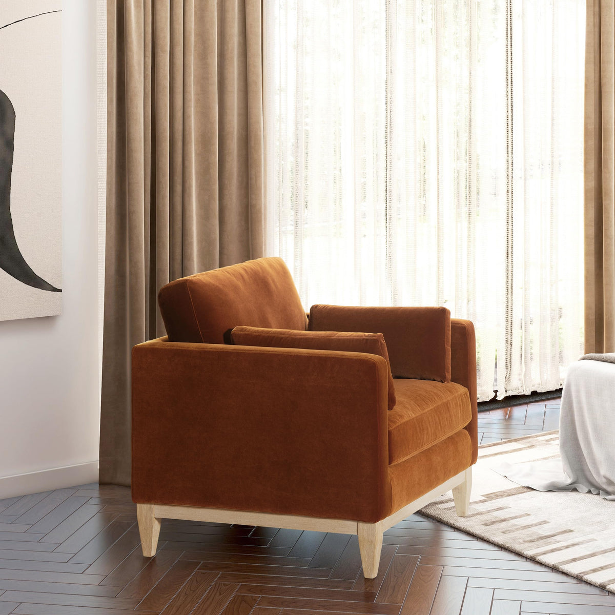 Modern Upholstered Living Room Chair A95894